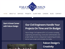 Tablet Screenshot of falcondesignconsultants.com